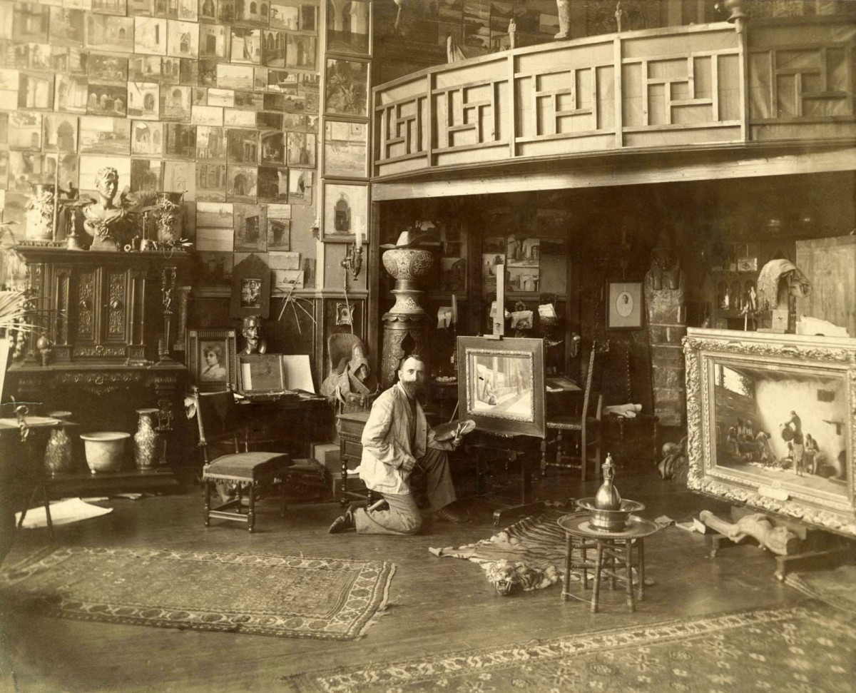 Theodore Ralli’s Paris studio 1880-1990, photograph. The Frick Collection, New York.