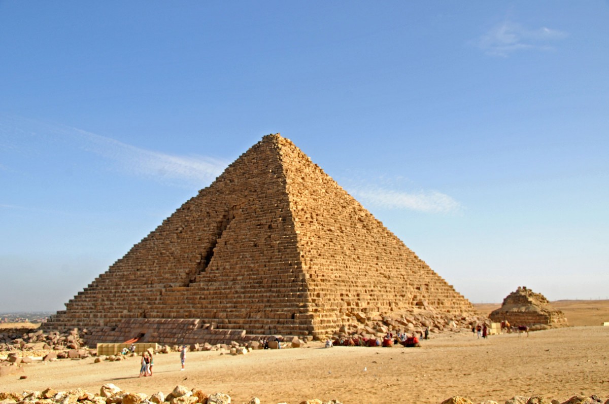 The Menkaure Pyramid.