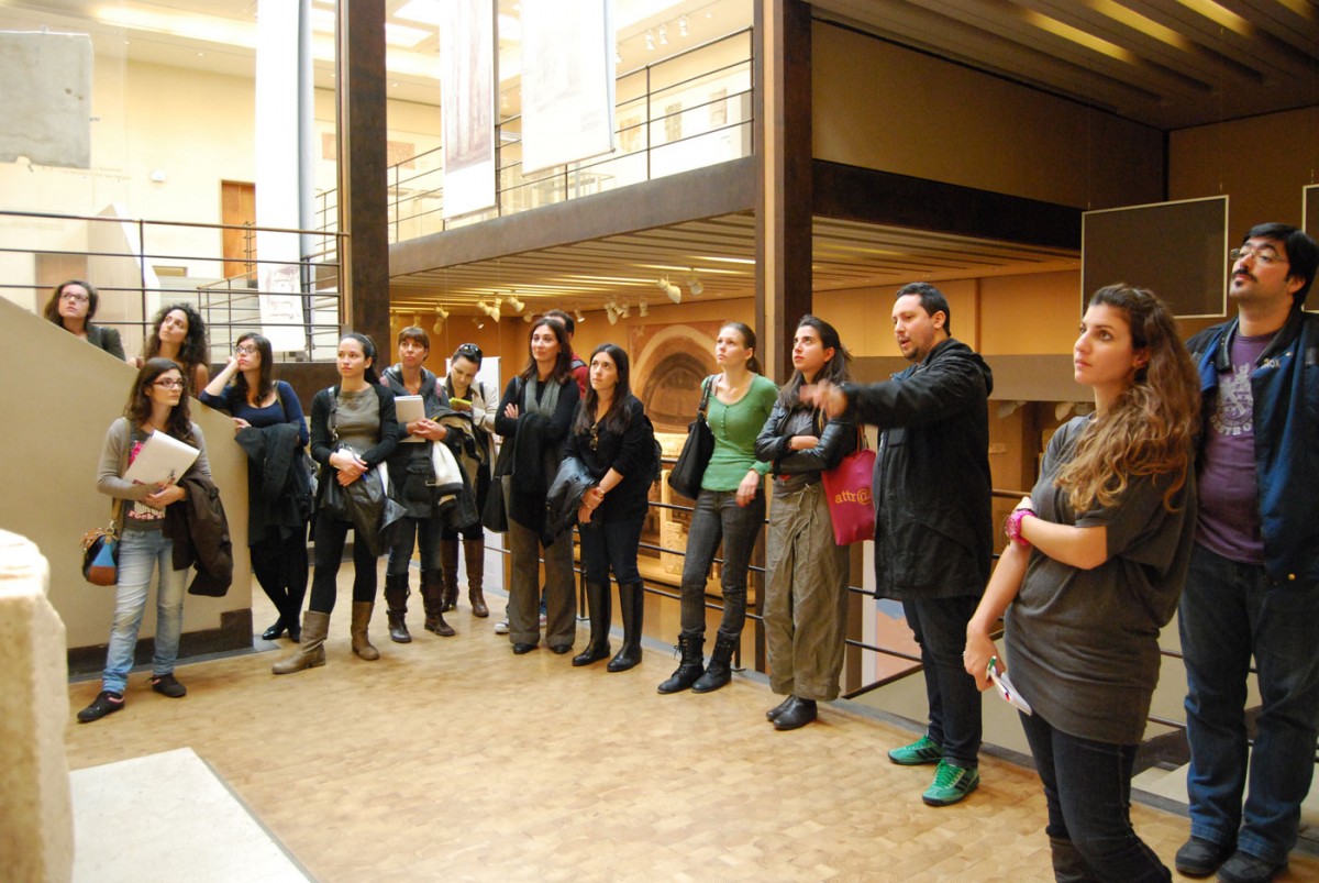 Fig. 1. Educational visit to the Byzantine and Christian Museum by post graduate students in Museum Studies at the National and Kapodistrian University of Athens (Photography Archive of M. Mouliou).