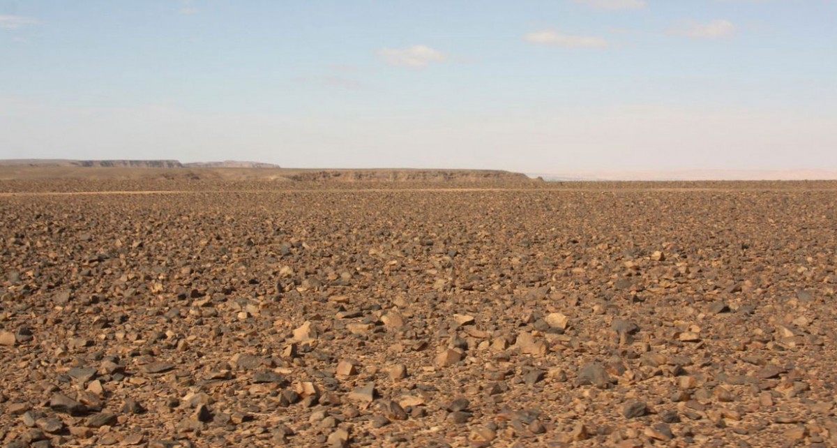 The view across the Messak landscape. Photo Credit: University of Cambridge.