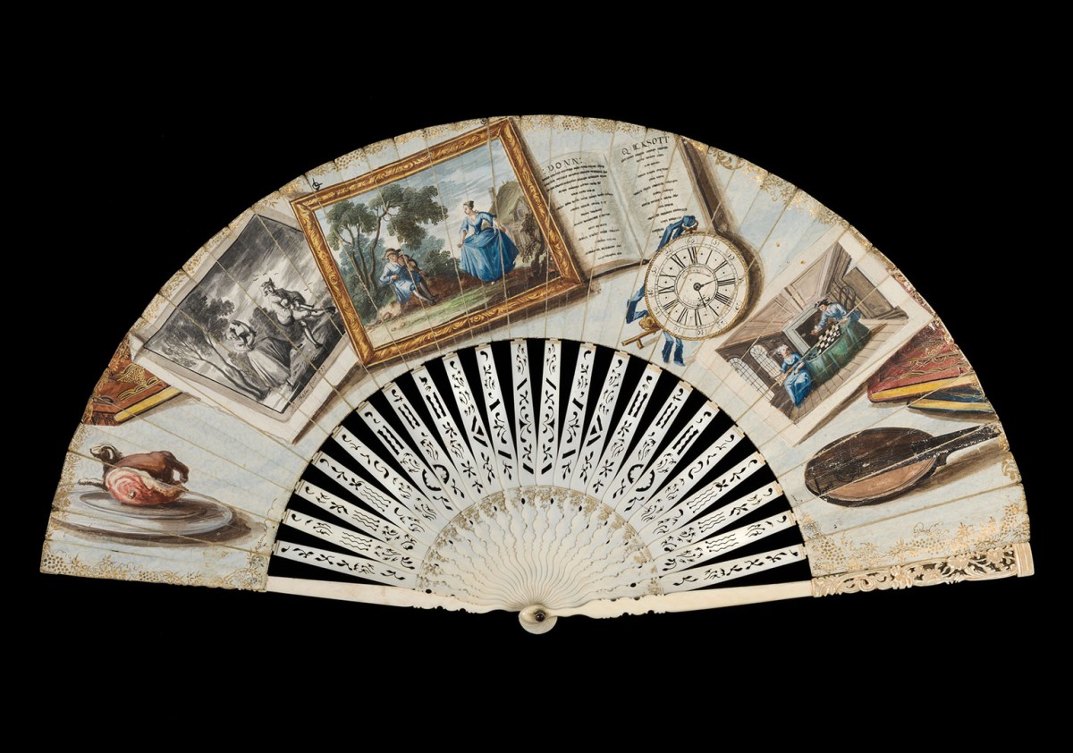 Unidentified English maker, Trompe l'oeil folding fan, 1757 © Fitzwilliam Museum, Cambridge.