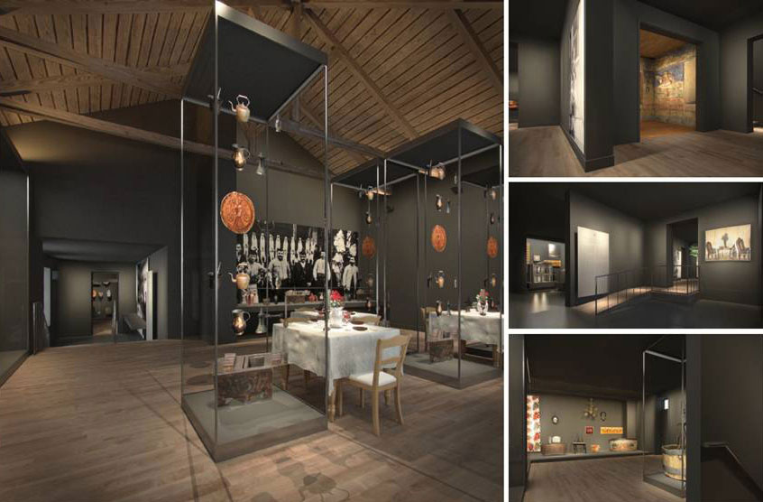 Fig. 3. View of the exhibition section “Where do they live? / Where do you live?”. 3D photorealistic depiction, AnRu Company.
