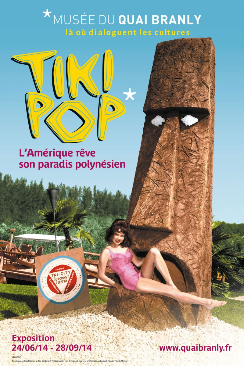 Fig. 5. The exhibition “TikiPop” on the influence in America of Polynesian wood carvings. Quai Branly, Paris.