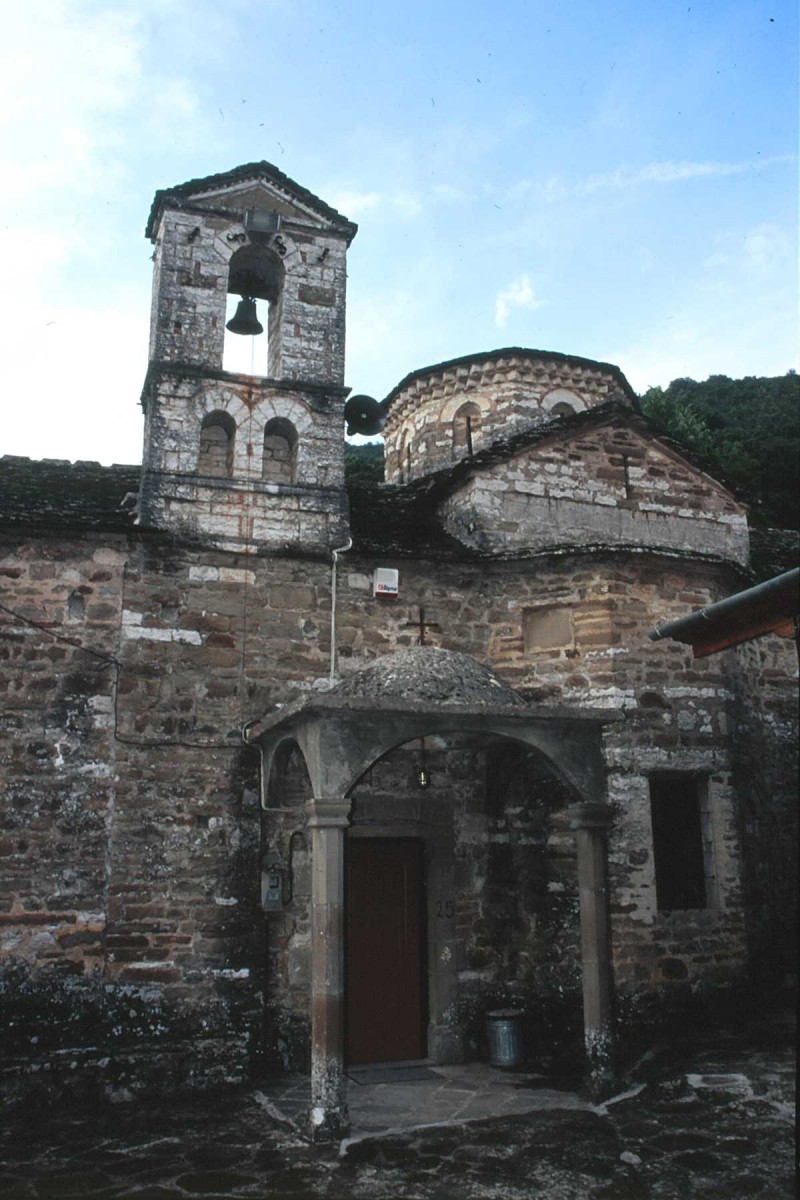 Fig. 5. View of the West side of the Holy Monastery of the Virgin Mary or Mouchoustios. (Private collection of Angelos Sinanis.)