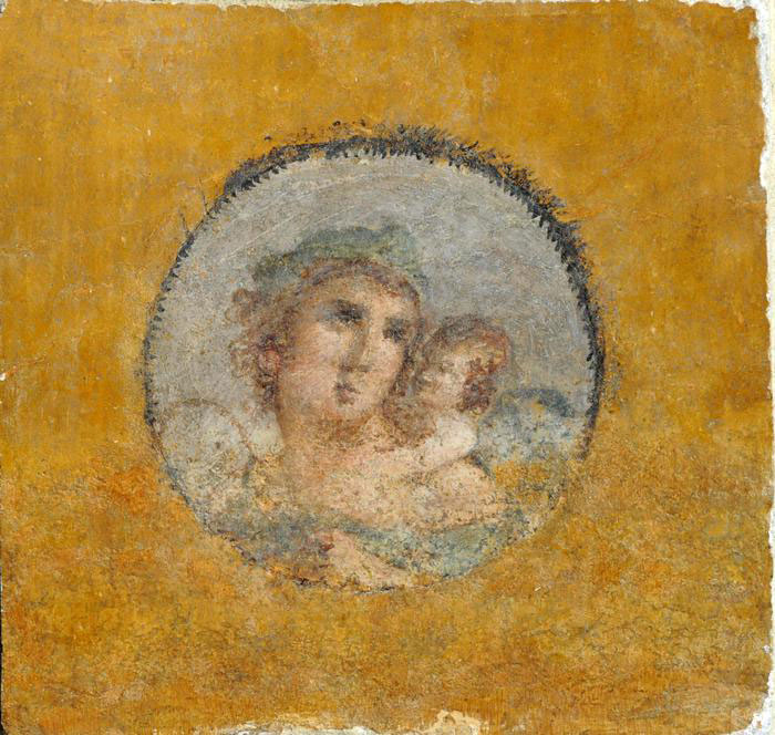 One of the Pompeii frescoes retrieved by Italian authorities. Photo Credit: ANSA.