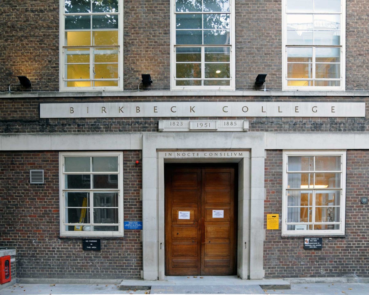 The former main entrance of Birkbeck College. The new one is on the other side of this building.