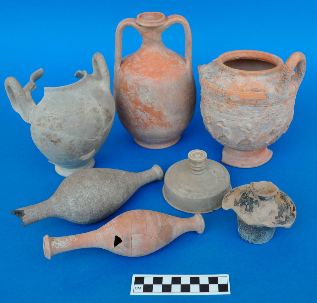 Fig. 6. Agia Varvara Servia, vessels of Hellenistic times-grave offerings from an eroded burial.