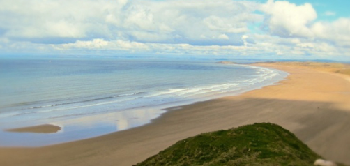 The Swansea beach.