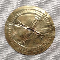 Gold sun disc from the time of Stonehenge revealed to the public