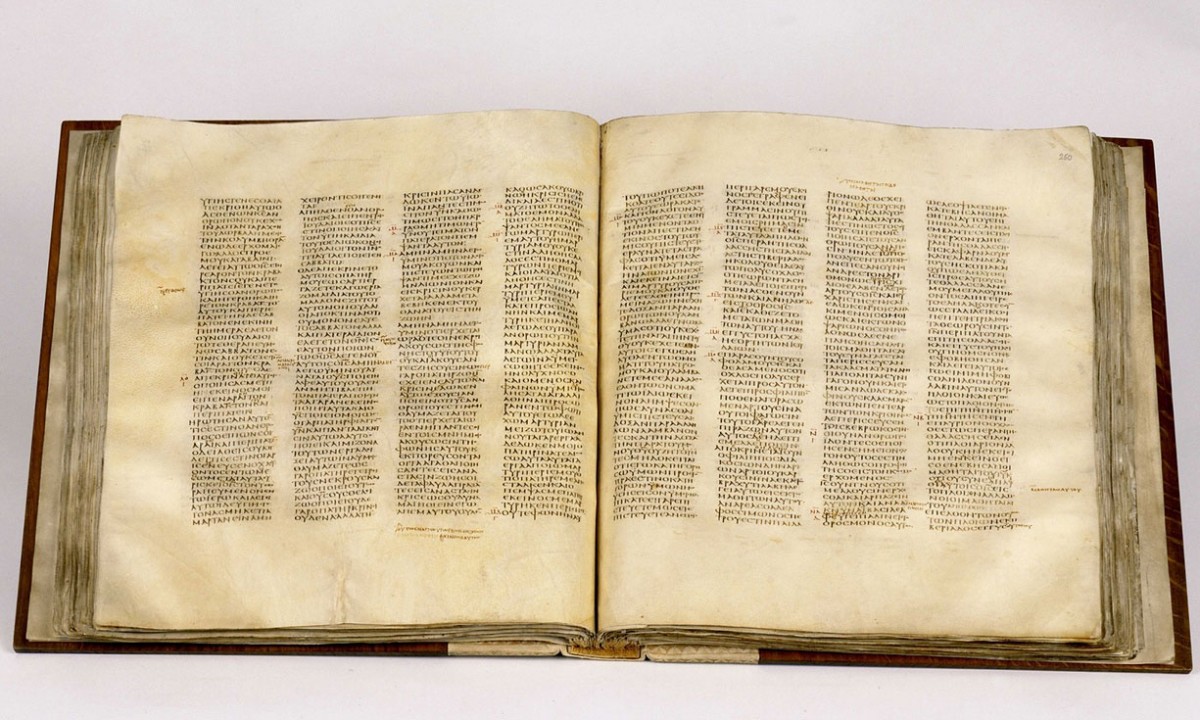 The Codex Sinaiticus has only left the British Library building once before, during the second world war. Photo Credit: British Library.