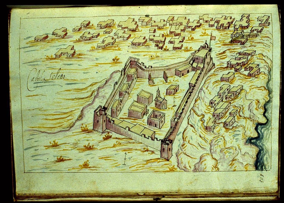 Fig.10. The Castel Selino in Palaiochora, Selino (R.F. Monani, 1612).