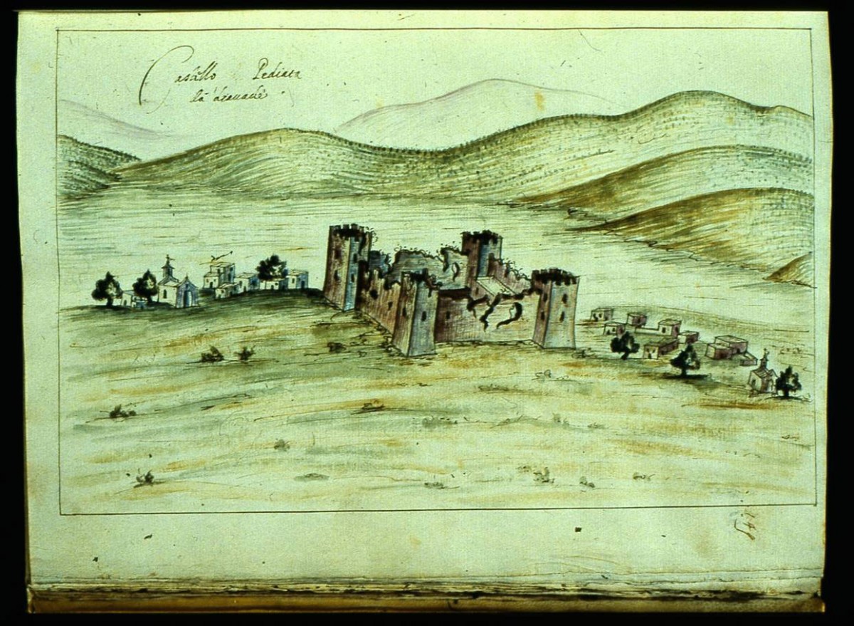 Fig.8. Τhe Castel Pediada and the Castel Pediada settlement in Heraklion (R.F. Monani, 1612).