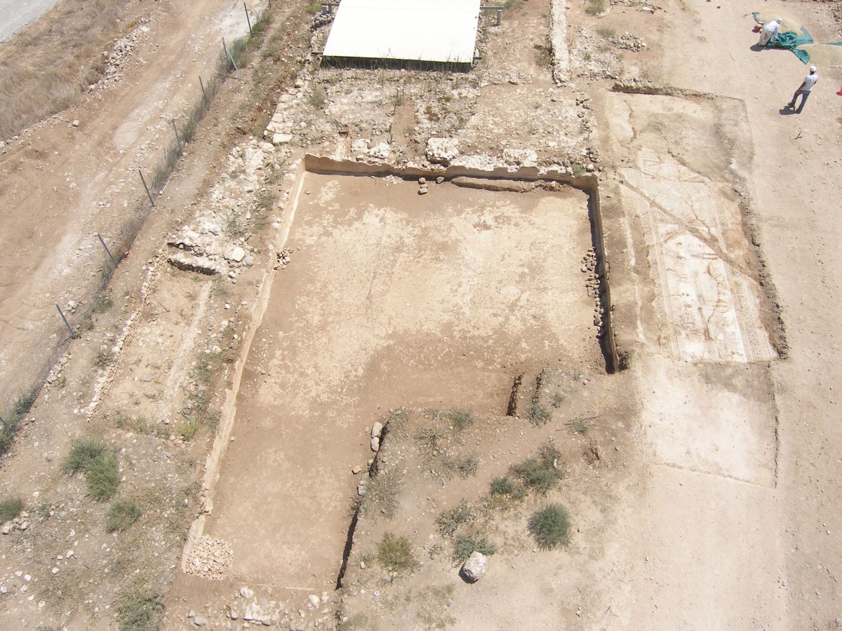 Mosaic floor of the first half of the 4th c. AD at Akaki, Cyprus. 