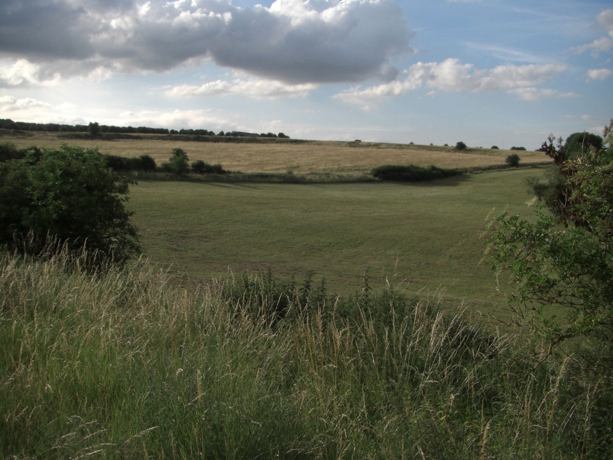 Durrington Walls, as seen from the south of the monument. 