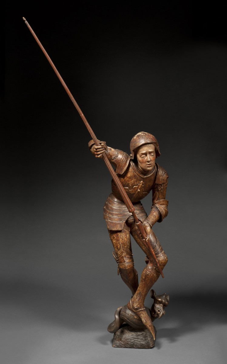 Depiction of Saint Georges at the exhibition. 