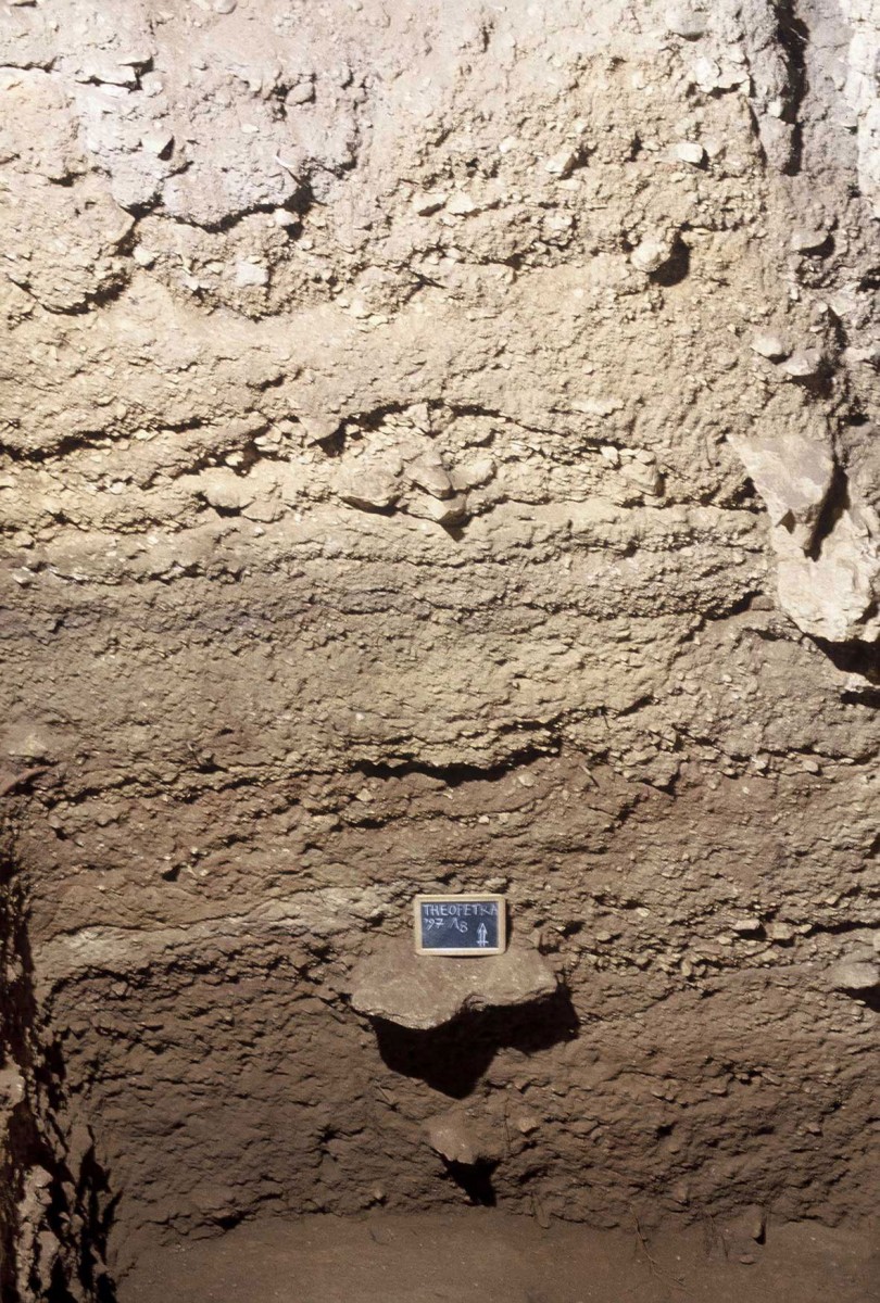 Fig. 14. Stratigraphy of east area (trench Λ8) without intense fire residues as in central area.