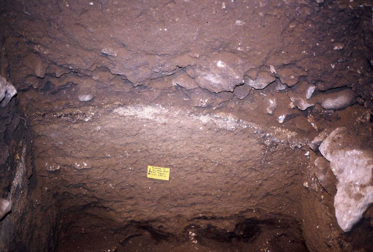 Fig. 17. Hard glacial embankment and looser intermediate one showing a relative improvement in climatic conditions.