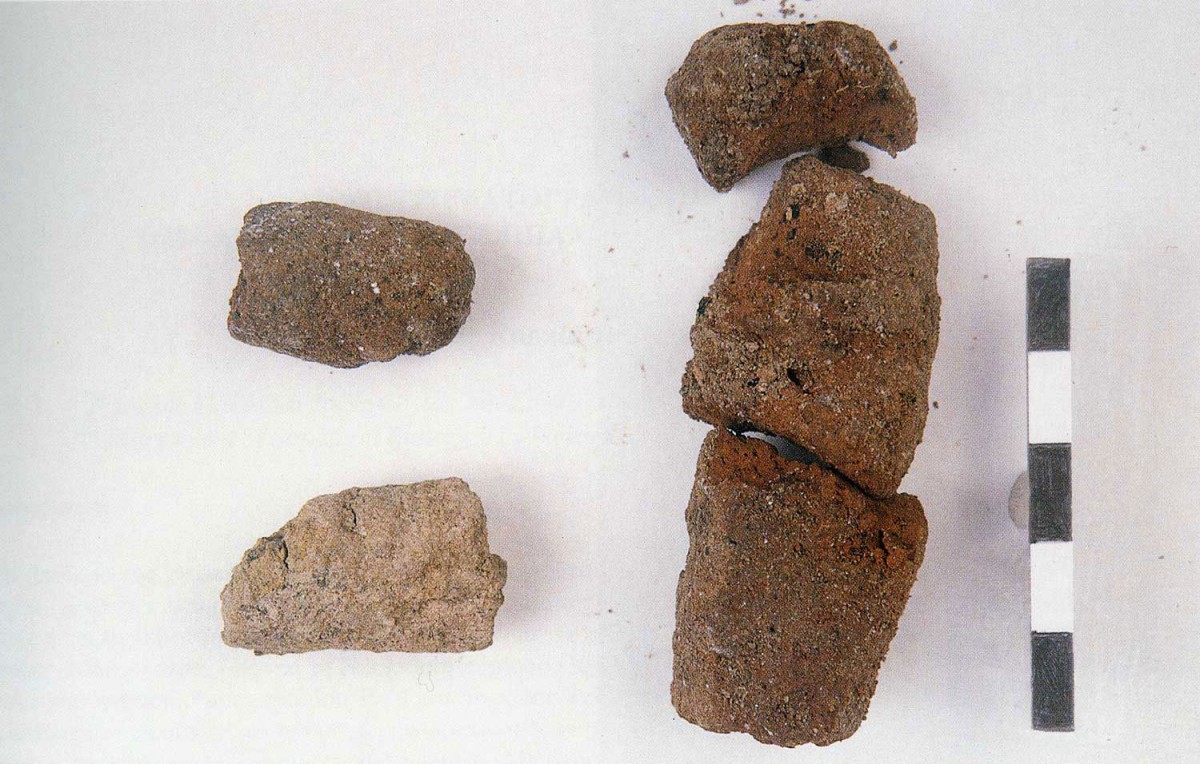 Fig. 29. A close-up of uncooked clay formation of Mesolithic period.