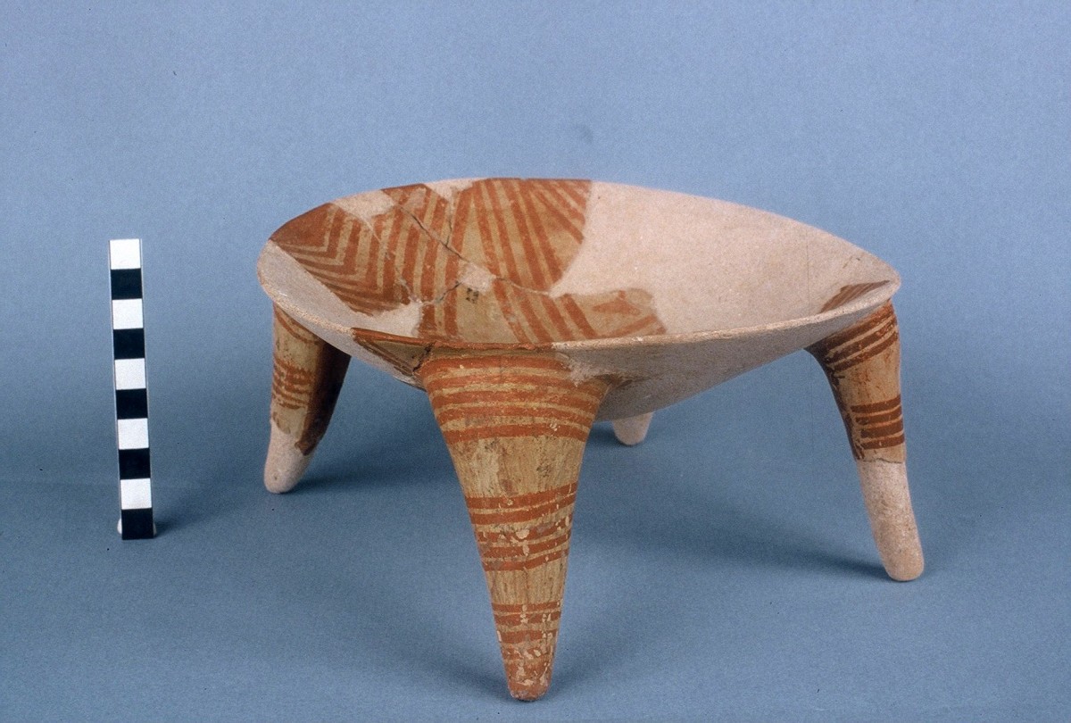 Fig. 24. Painted offering table, from the Middle Neolithic.