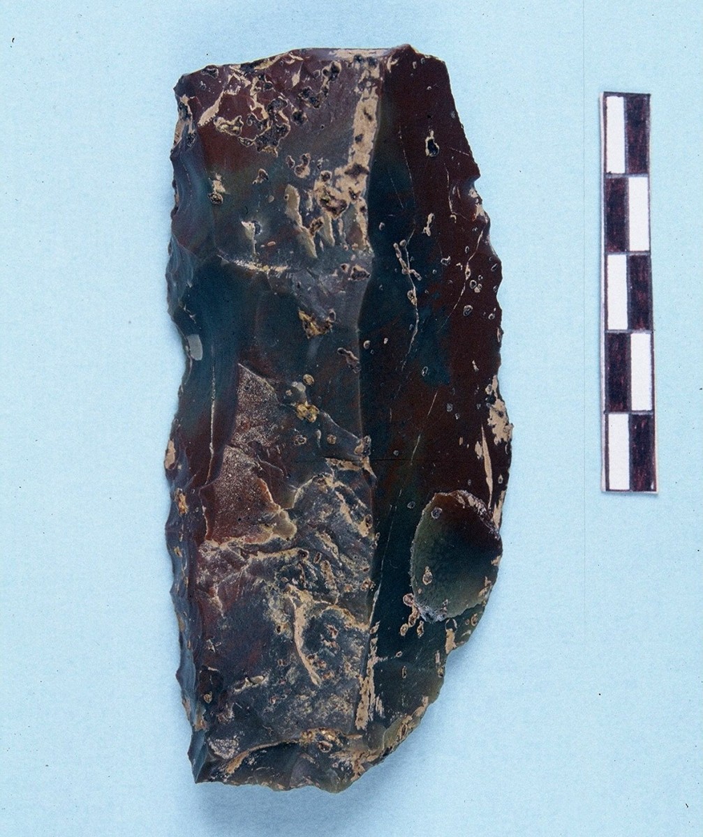 Fig. 9. Blade shaped tool from the Middle Palaeolithic. 