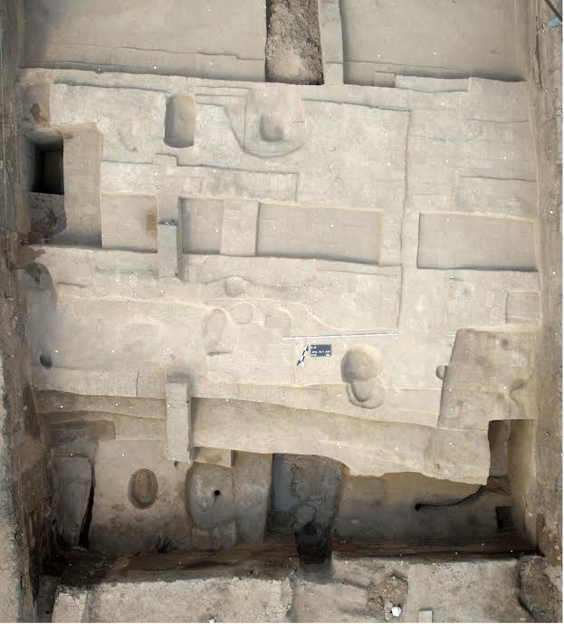 The massive ancient city wall has been discovered in the town of Tal al-Dabaa in the Nile Delta governorate of Sharqiya. Credit: Egypt's Ministry of Antiquities