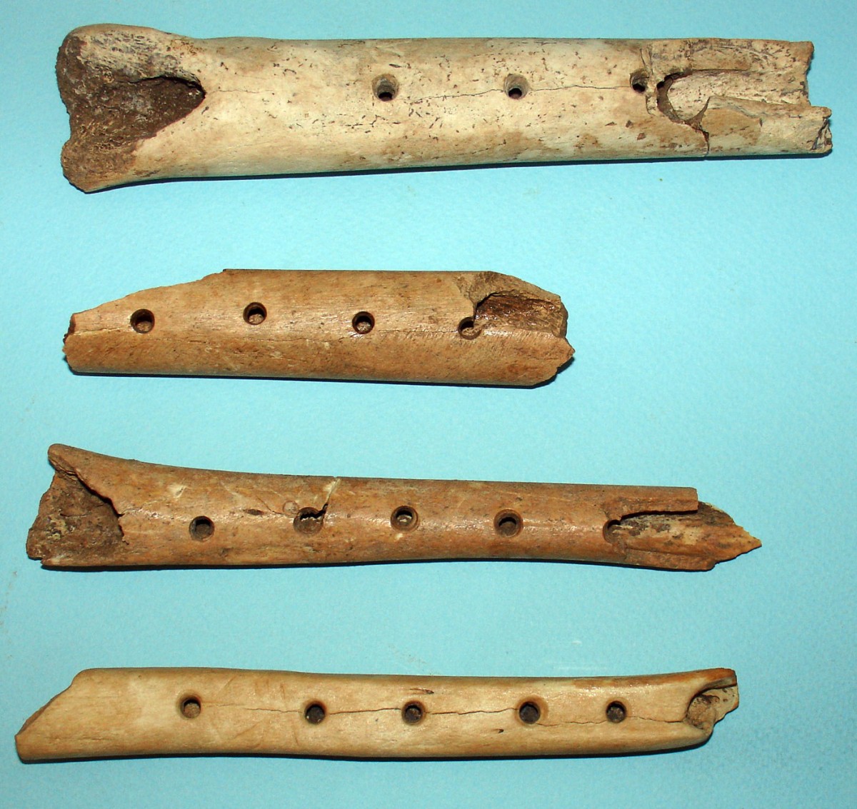 Fig. 8.  Flutes made of bone.