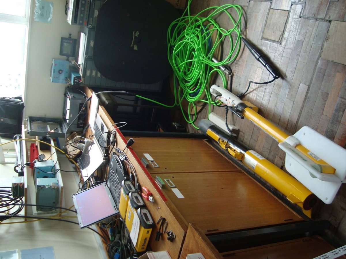 Equipment tests ashore just before mobilisation. Photo Credit: GE.N.ESIS project.
