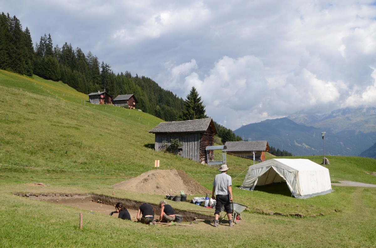 View of the excavation in Montafon. Credit: Goethe University