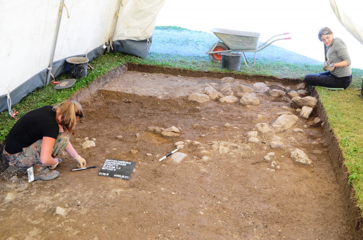 View of the excavation in Montafon. Credit: Goethe University