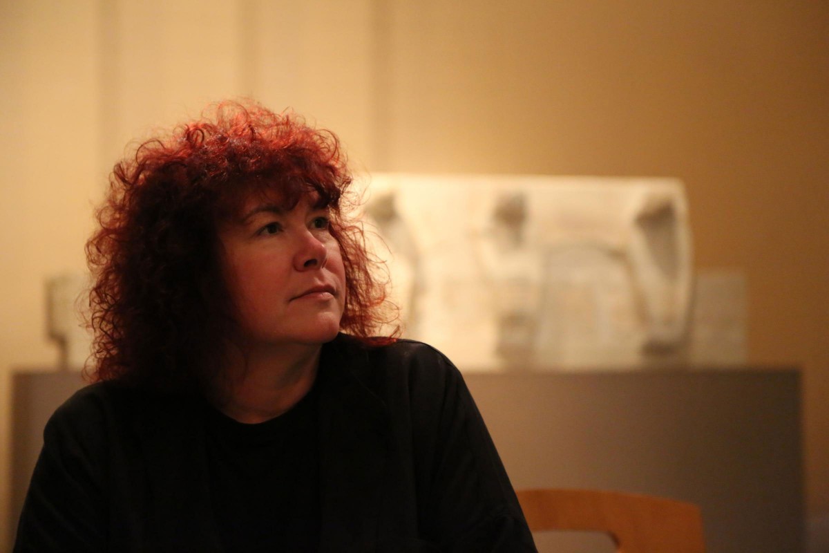 Professor Joann Fletcher in Egypt. Photo Credit: The Press. 