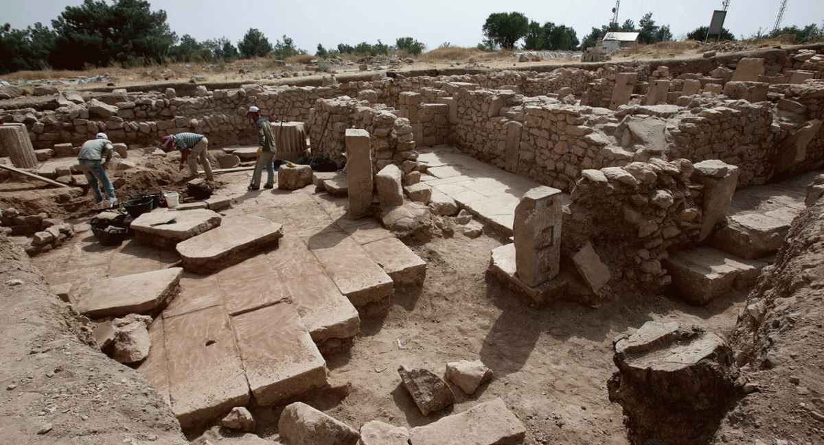 View of the newly excavated parts of the abbey of St. Solomon at Dülük Baba Tepesi Credit: Peter Jülich