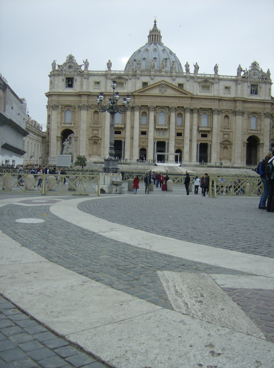 Krokean stone at the square of Saint Peter’s basilica in the Vatican