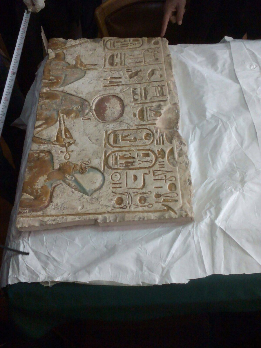 The Stela was recovered from a London auction house and returned to Egypt.