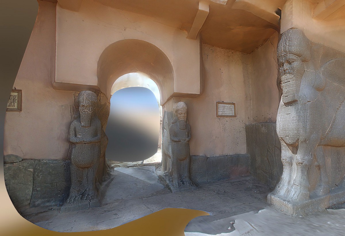 The entrance at Nimrud. Image Credit:  RUIMX ON SKETCHFAB/Heritage Daily.