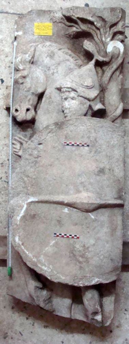 Fig. 2. Fragment no. 1 of the relief frieze, Amphipolis, Archaeological Museum (photo courtesy of Dr. Lefantzis).