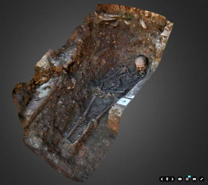 The interactive digital model can be explored via the 3-D sharing platform Sketchfab.
Credit: University of Leicester.