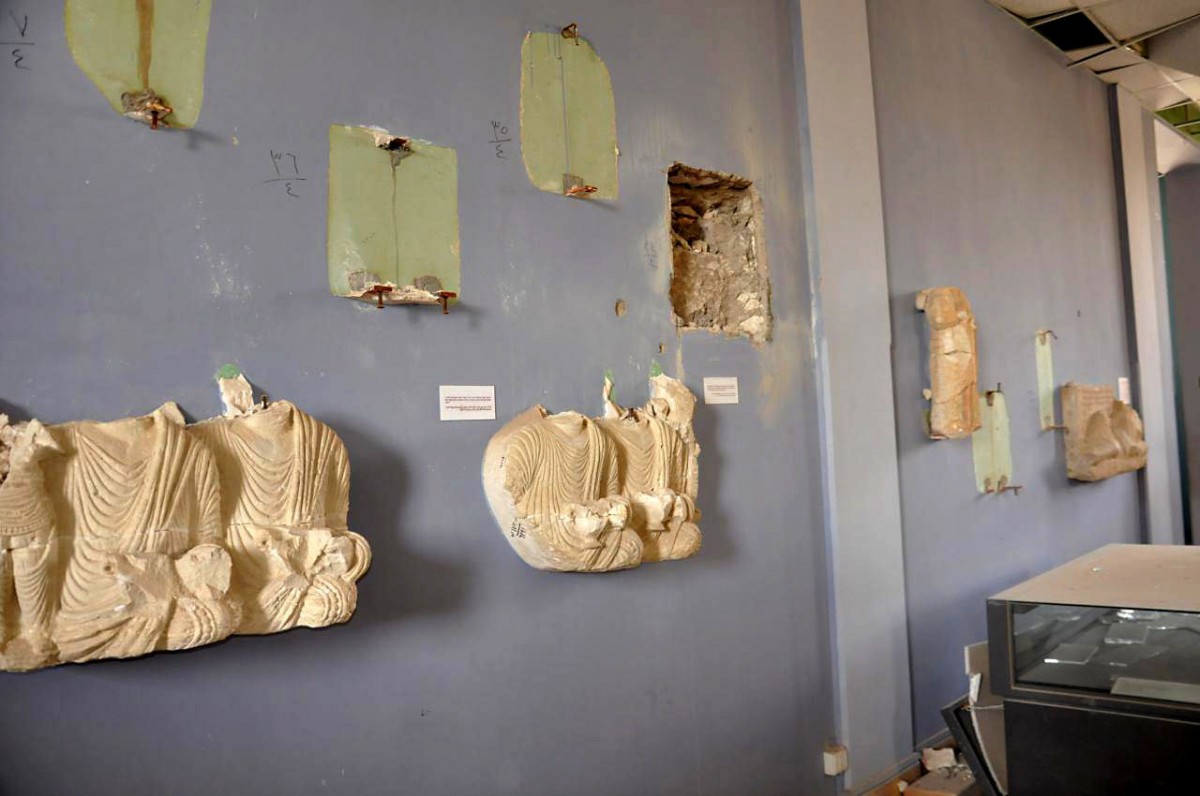 Some of the artefacts were relocated before the IS captured Palmyra, but many were left behind and destroyed by the extremists. Photo Credit: SANA via AP/Concord Monitor.