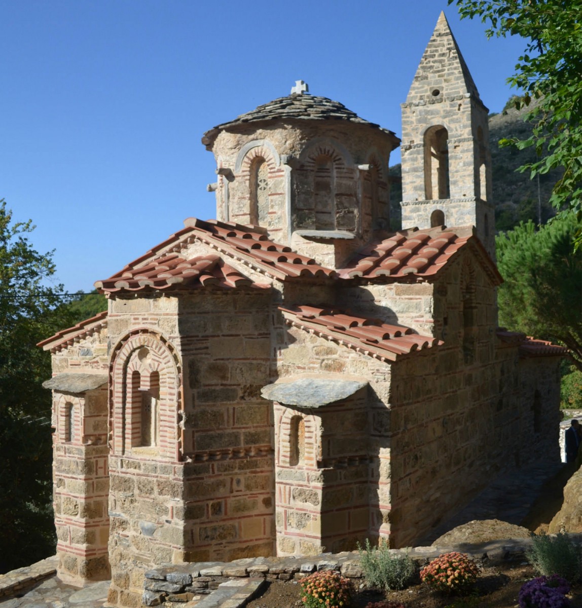 Byzantine Church of St. Peter in Kastania, Mani, Greece.