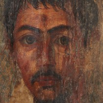 Two Egyptian mummy portraits restituted
