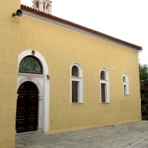 The carved wooden templon of Panaghia Limnia in Skiathos