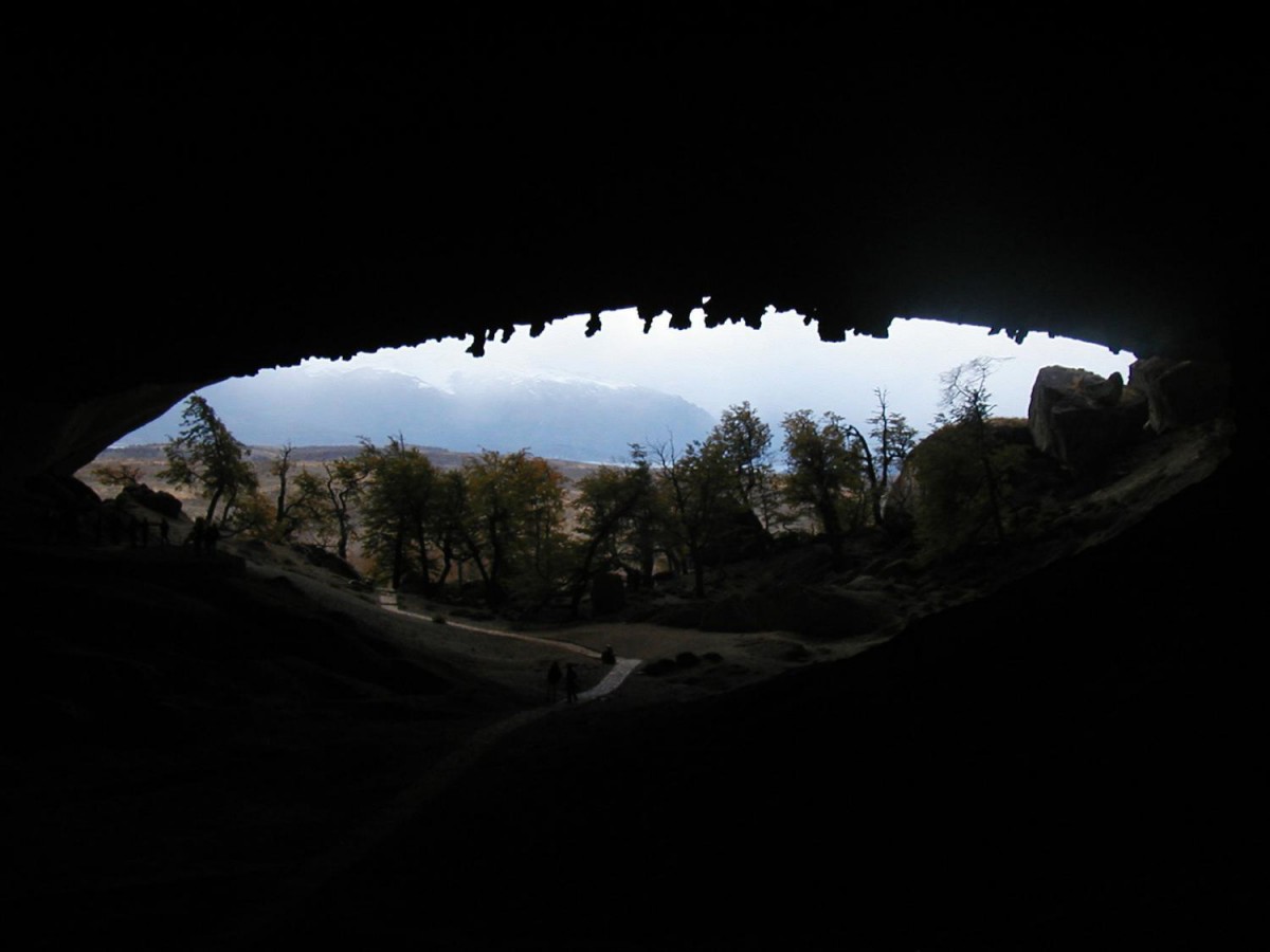 Cueva del Milodon, or Mylodon Cave, Patagonia. 