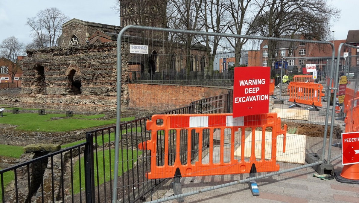 Human remains have also been discovered in the trench closest to St. Nicholas Church – which stands to the north east of the site.