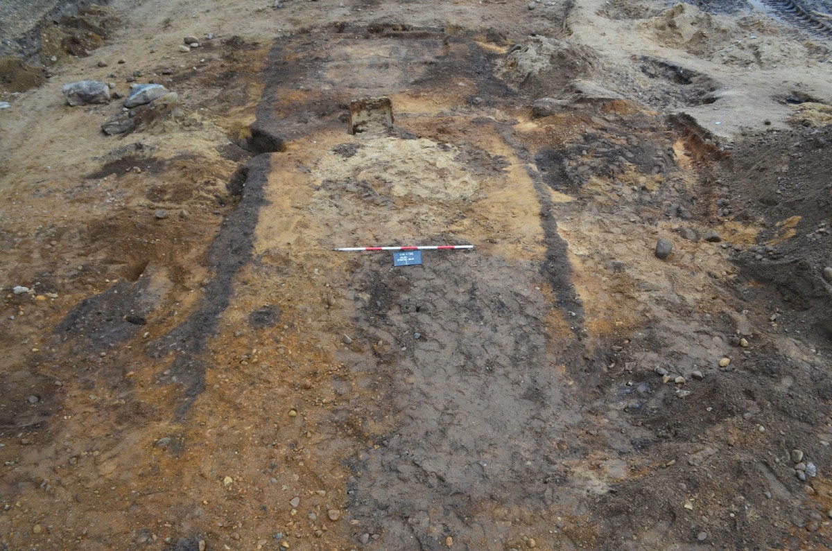Outline of the 1000 year-old tomb Photo Credit: Museum Silkeborg/Science Nordic.