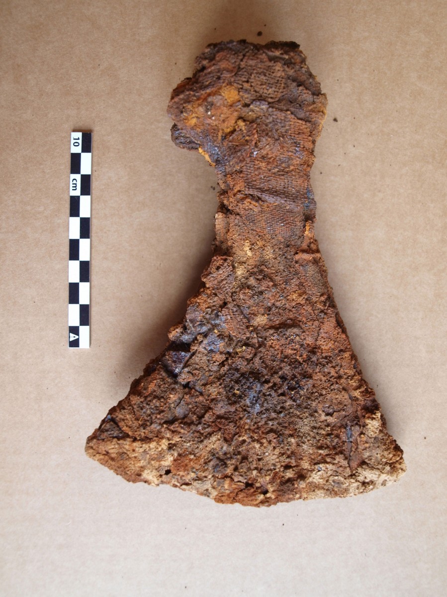A smaller axe was discovered inside the third grave. Photo Credit: Museum Silkeborg/Science Nordic.