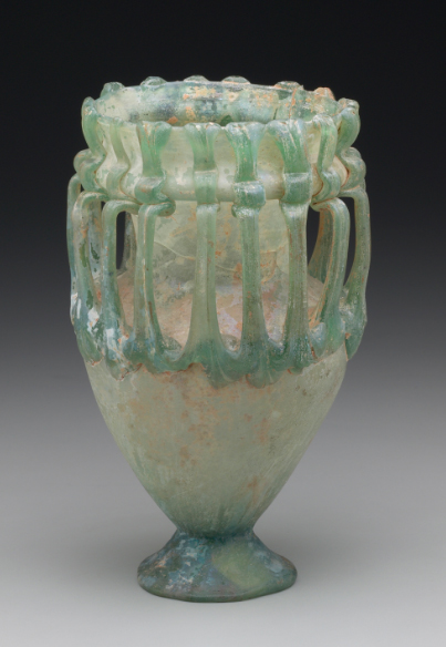 Glass Jar with Sixteen Handles, 4th or 5th Century, Yale Art Gallery 1930.429