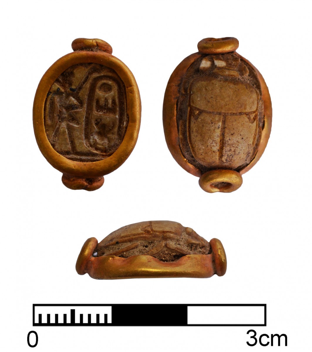 Scarab with the cartouche of Thutmosis III (1479-1425 BC).