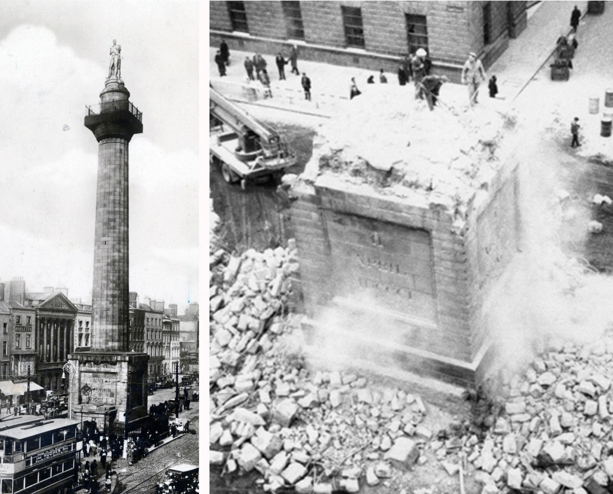 Fig. 6. The Column of Nelson (1809), officer of the British Royal Navy, was destroyed by engineers of the Irish army on March 14th 1966. Architect: William Wilkins (1778-1839) (original commission), Francis Johnston (1760-1829).