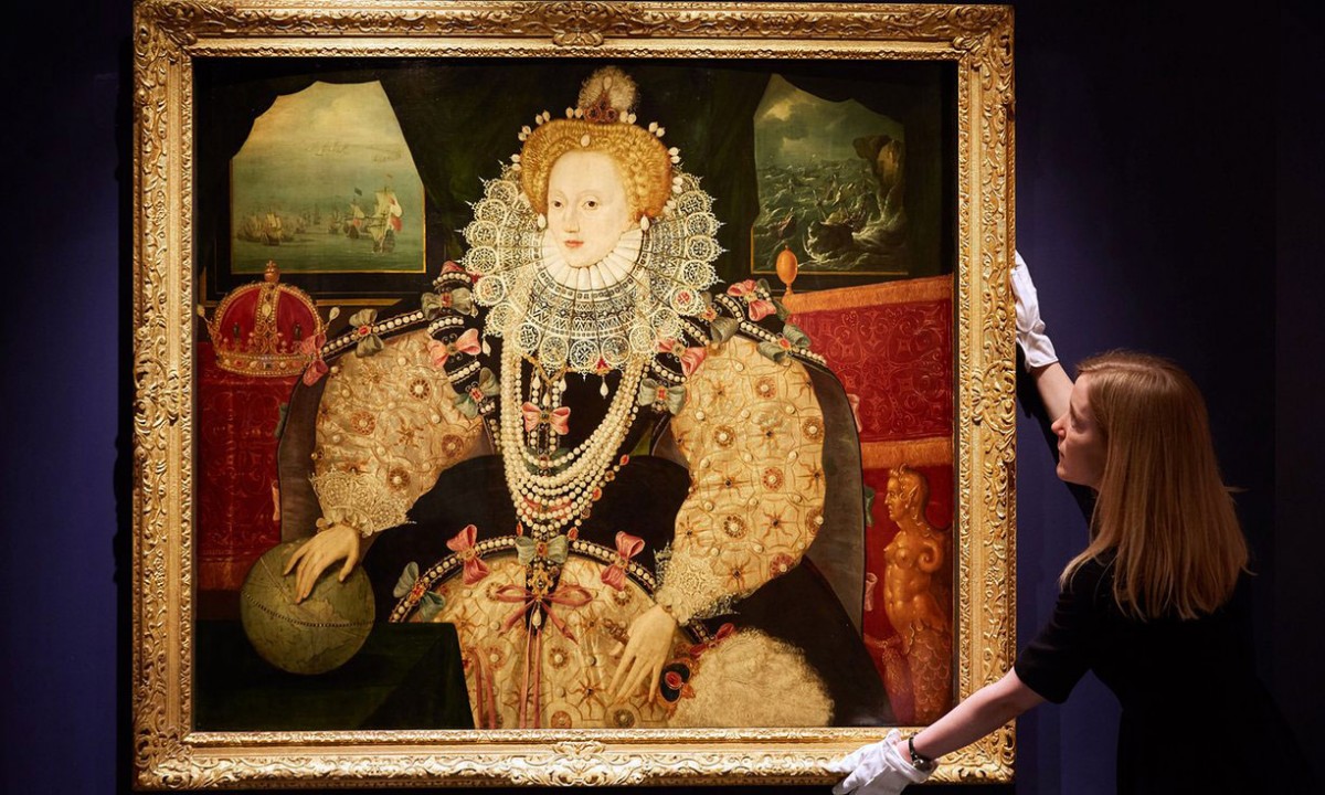 The portrait was originally owned and possibly commissioned by Sir Francis Drake. Photo Credit: Art Fund/BBC. 