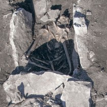 Human burial found in the middle of the altar at Mt. Lykaion