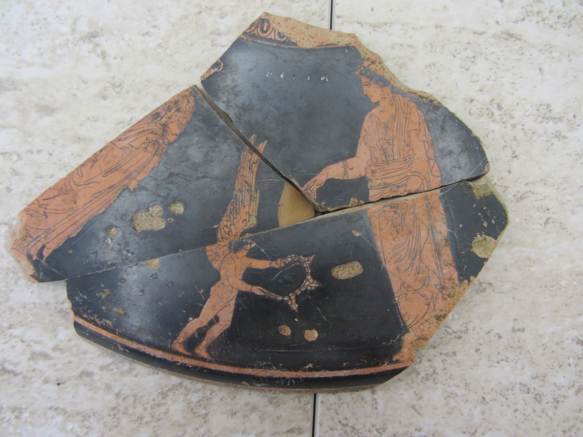 Decorated pottery sherd from Phanagoria.